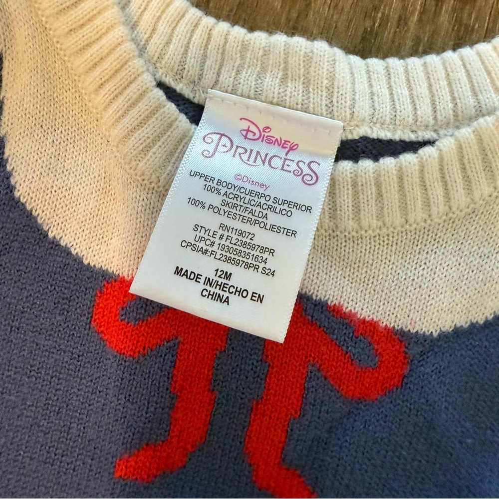 Disney Princess Snow White Knit Tulle Dress Baby Girl 12M - Picture 2 of 3